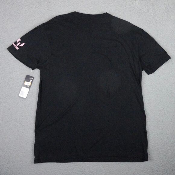 Lionel Messi Shirt Mens Large Black Name Stack Graphic Tee Miami Soccer NWT New - Picture 3 of 12
